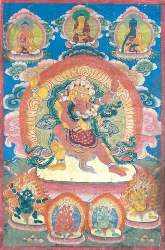 A THANGKA OF VAJRABHAIRAVA