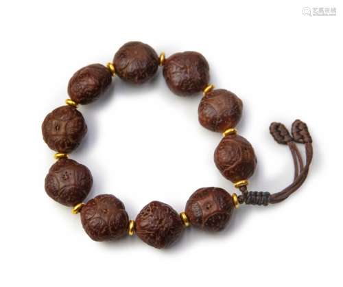 CHINESE SEED PRAYER QILIN EYE  BRACELET