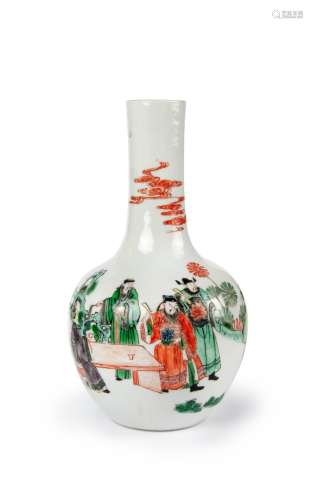 QIANLONG FAMILLE VERTE VASE