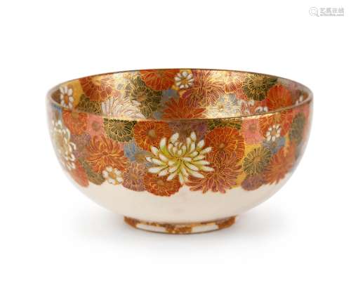 JAPANESE SATSUMA THOUSAND FLOWERS BOWL