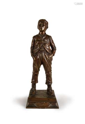 A FIGURE BRONZE OF JAMES WALT