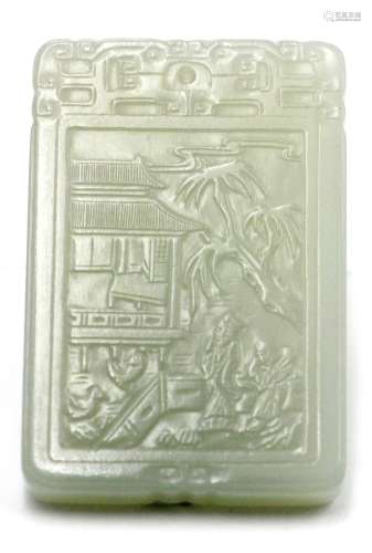 A CHINESE JADE PLAQUE