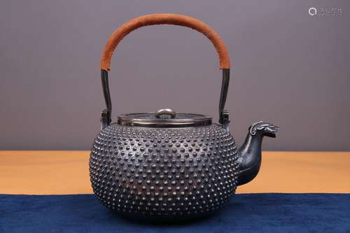 JAPANESE SILVER TEA POT