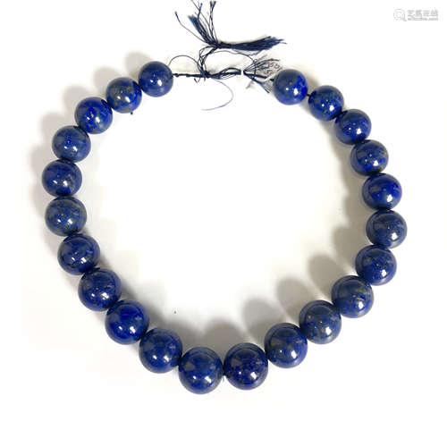 LAPIS LAZULI BEAD NECKLACE