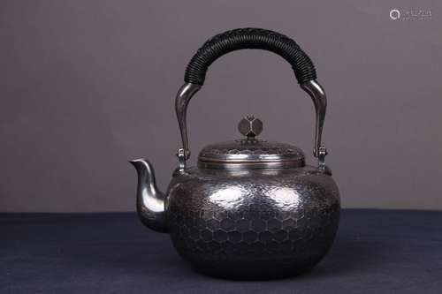 JAPANESE SILVER TEA POT