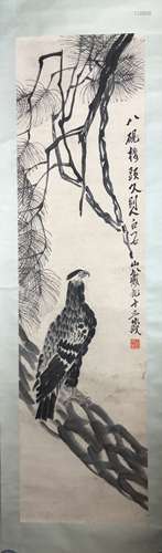 CHINESE INK ON PAPER PAINTING SIGNED BY