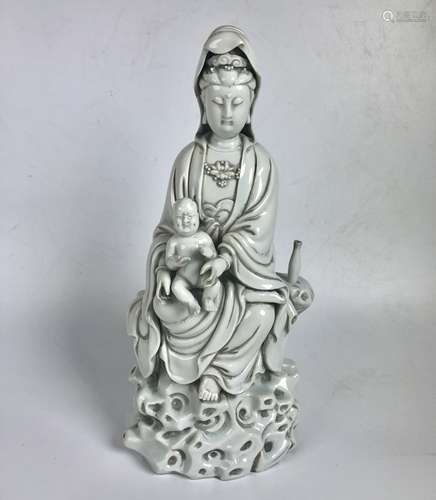 DEHUA PORCELAIN FIGURE OF GUANYIN