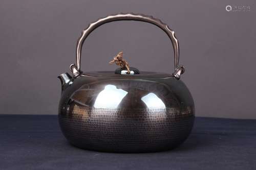 JAPANESE SILVER TEA POT