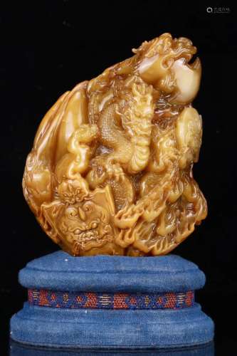 FINELY CARVED TIANHUA STONE BOULDER