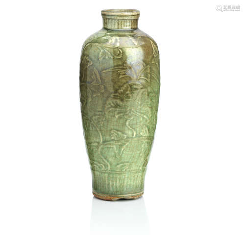 Ming A Longquan celadon vase