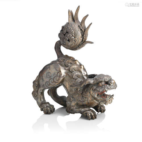 Meiji era A bronze shishi