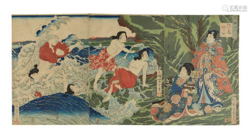 Edo period (1615-1868),  Tsukioka Yoshitoshi (1839-1892), and Utagawa Kuniyoshi (1797-1861)