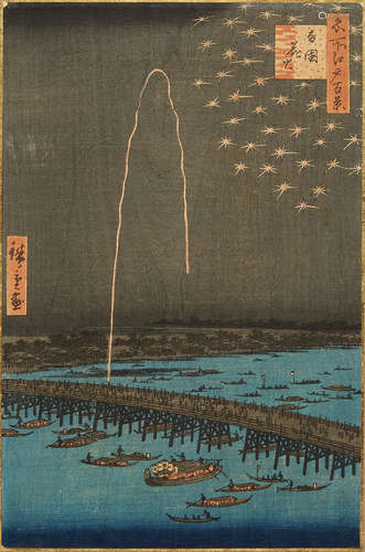 Edo period (1615-1868), 1858 Utagawa Hiroshige I (1797 - 1858)