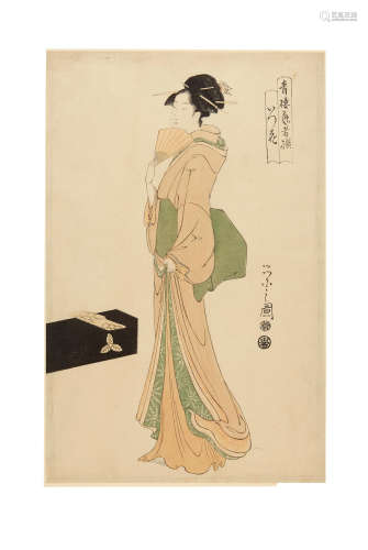 Edo period (1615-1868), 1790-1804 Chobunsai Eishi (1756-1829) and attributed to Chobunsai Eishi (1756-1829)