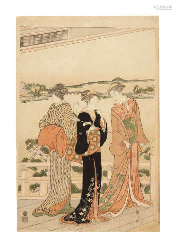 Edo period (1615-1868), circa 1786-1790 Torii Kiyonaga (1752-1815) and Katsukawa Shunzan (1781-1801)