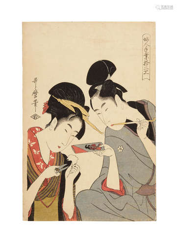 Edo period (1615-1868), circa 1798-1799 Kitagawa Utamaro I (1750s-1806)