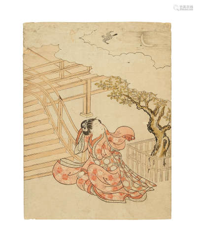 Edo period (1615-1868), circa 1766 Suzuki Harunobu (1725-1770)
