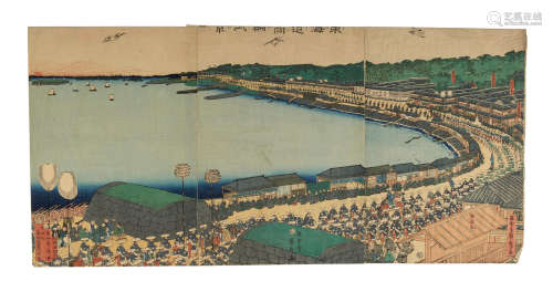 Edo period (1615-1868), 1835-1862 Utagawa Sadahide (1807-1873), and Keisai Eisen (1790-1848)