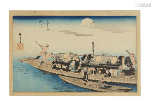 Edo period (1615-1868), 1834 Utagawa Hiroshige I (1797-1858)