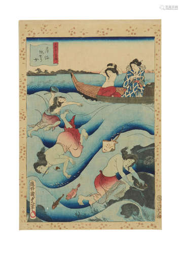 Edo period (1615-1868), 1865-1870 Utagawa Kunisada II (Kunimasa III, Toyokuni IV, 1823-1880)