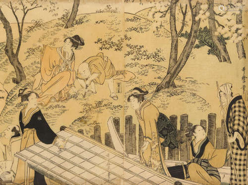 Edo period (1615-1868), circa 1799 Kitagawa Utamaro I (1750s-1806)