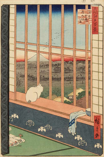 Edo period (1615-1868), 1857 Utagawa Hiroshige I (1797 - 1858)