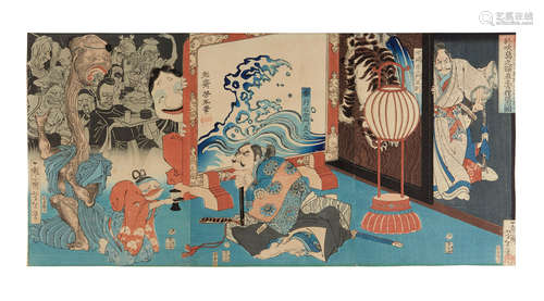 Edo period (1615-1868) to Meiji era (1868-1912), 1847-1893 Tsukioka Yoshitoshi (1839-1892) and Utagawa Yoshitora (active about 1836-1887)