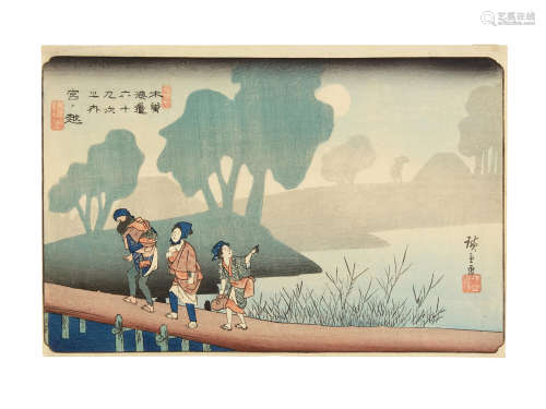 Edo period (1615-1868), circa 1835-1838 Utagawa Hiroshige I (1797-1858)