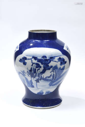 CHINE, XXe siècle  Jarre en porcelaine