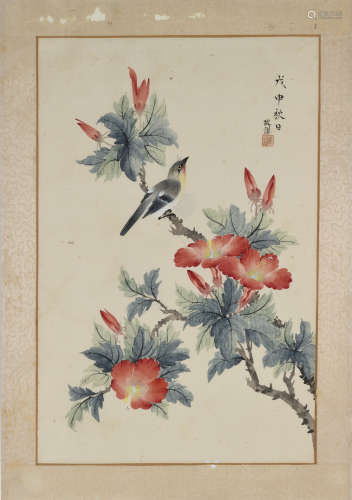 CHINE, 1920 - 1930  Aquarelle sur papier