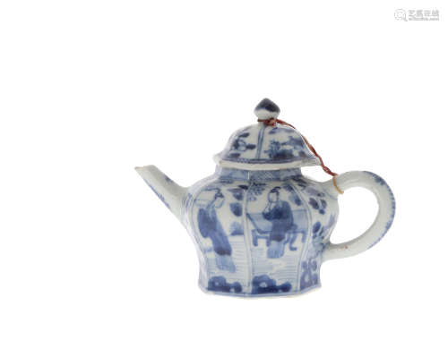 CHINE, Dynastie Qing, période KANGXI  Théière en porcelaine