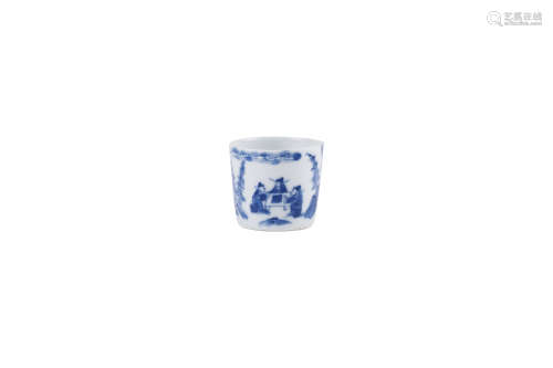 CHINE, XIXe siècle  Tasse à thé en porcelaine ‘bleu de Hué’