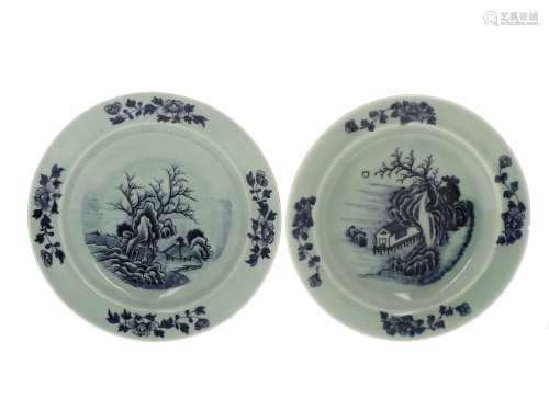 CHINE, XIXe siècle  Paire de plats