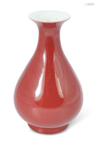 CHINESE RED VASE
