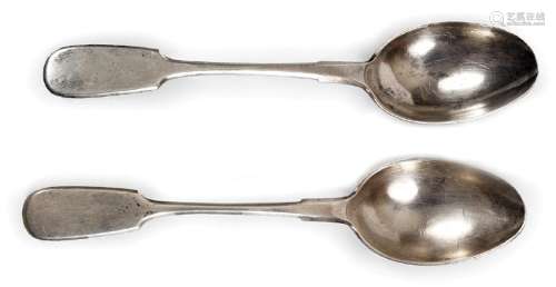 PAIR OF 19TH-CENTURY RUSSIAN SPOONS