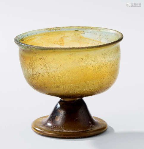 二世纪～四世纪 玻璃高足杯