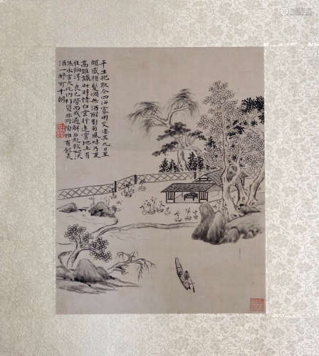 17-19TH CENTURY, XIN LUO SHAN REN YAN HUA <SHAN SHUI CE YE 3> PAINTING, QING DYNASTY
