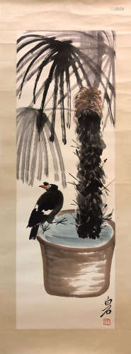 BAISHI QI <TIE SHU HEI YA> PAINTING