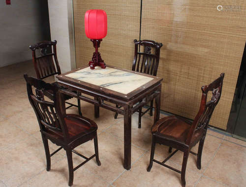 1912-1949, A SET OF ROSEWOOD FURNITURE, THE REPUBLIC OF CHINA