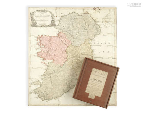 [Label on box:] Wallis's New Dissected Map of Ireland, Engraved from the Latest Authorities for the use of Young Students of Geography, [label on box:] Sold by Bowdery & Kerby, [c.1785] IRELAND - JIGSAW PUZZLE WALLIS (JOHN)