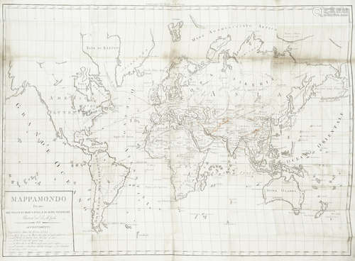 ZURLA (PLACIDO) Di Marco Polo e degli altri viaggiatori veneziani piu illustri... con appendice sulle antiche mappe idro-geografiche lavorate in Venezia, vol. 1 (of 2), Venice, nella tipographia Picotti, 1818 (2) MARCO POLO