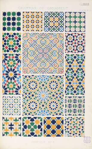 The Grammar of Ornament, FIRST EDITION, folio (470 x 285mm.), early nineteenth century (2) JONES (OWEN)