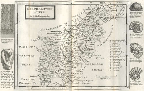 A Set of Fifty New and Correct Maps of England and Wales, H. Moll, Thomas Bowles, and J. Bowles, 1724 MOLL (HERMAN)