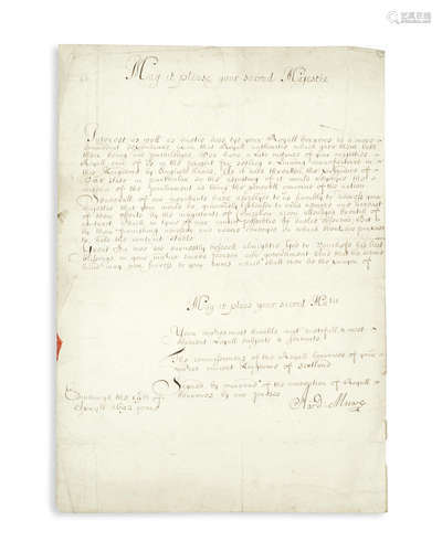 Collection of four documents pertaining to the settlement and administration of Scotland after the accession of William III, 1691-1692 SCOTLAND