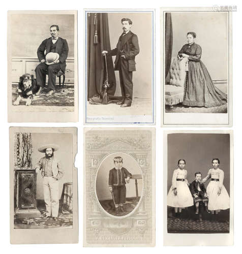 Album of cartes de visite of Mexican or French sitters resident in Mexico in the 1870s, [mostly 1870s] MEXICO - CARTES DE VISITE