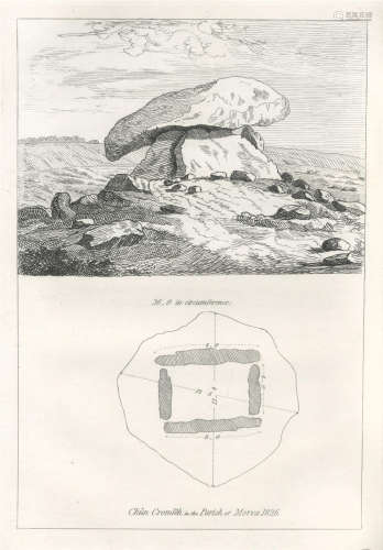 Illustrations of Stone Circles, Cromlechs, and Other Remains of the Aboriginal Britons, in the West of Cornwall: from drawings made on the spot in 1826, FIRST EDITION, LIMITED TO 25 COPIES, AUTHOR'S PRESENTATION COPY, inscribed 