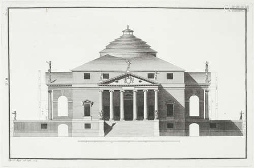 Le fabbriche e i disegni di Andrea Palladio. Raccolti ed illustrati da Ottavio Bertotti Scamozzi, FIRST EDITION, 4 vol., Vicenza, Francesco Modena, 1776-1783 PALLADIO (ANDREA)