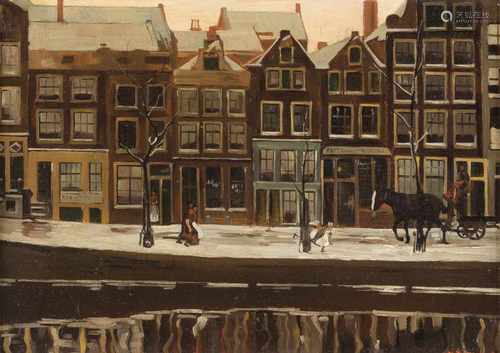 GEORG HENDRIK BREITNER (UMKREIS)1857 Rotterdam - 1923 AmsterdamAmsterdamer Lauriergracht zur