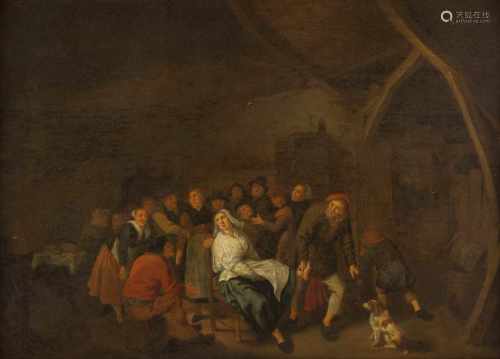 JAN MIESE MOLENAER (UND WERKSTATT)1610 Haarlem - 1668 EbendaFRÖHLICHE BAUERNGESELLSCHAFT IN EINEM