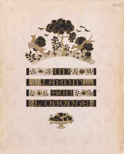 MAURICE BARRÈS1862 Charmes - 1923 Neuilly-sur-SeineUN JARDIN SUR L'ORONTE Javal & Bourdeaux,